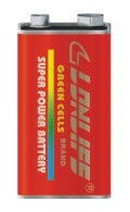 9V碳性電池，遙控車（chē）電池，呼叫器電池，儀表電池，報警器電池